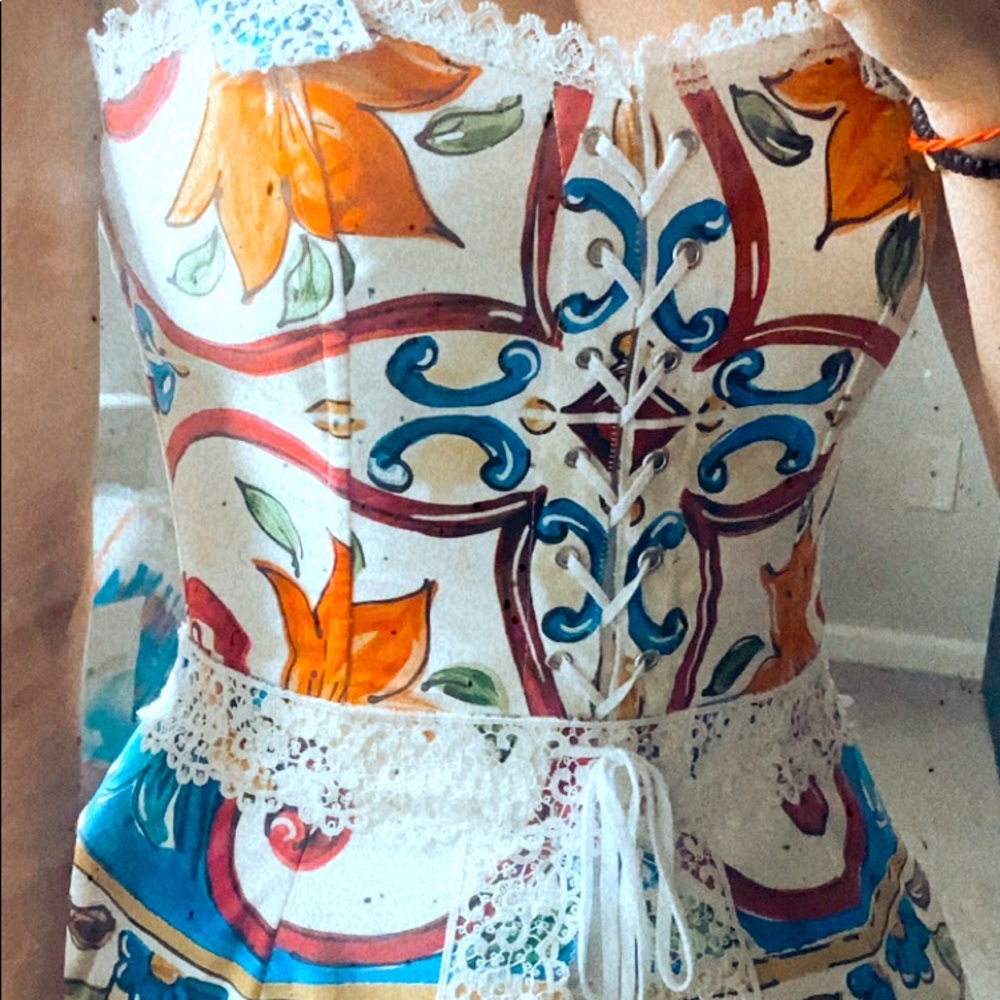 Dolce Gabbana corset from Sicily collection. Worn only once. Size XS
